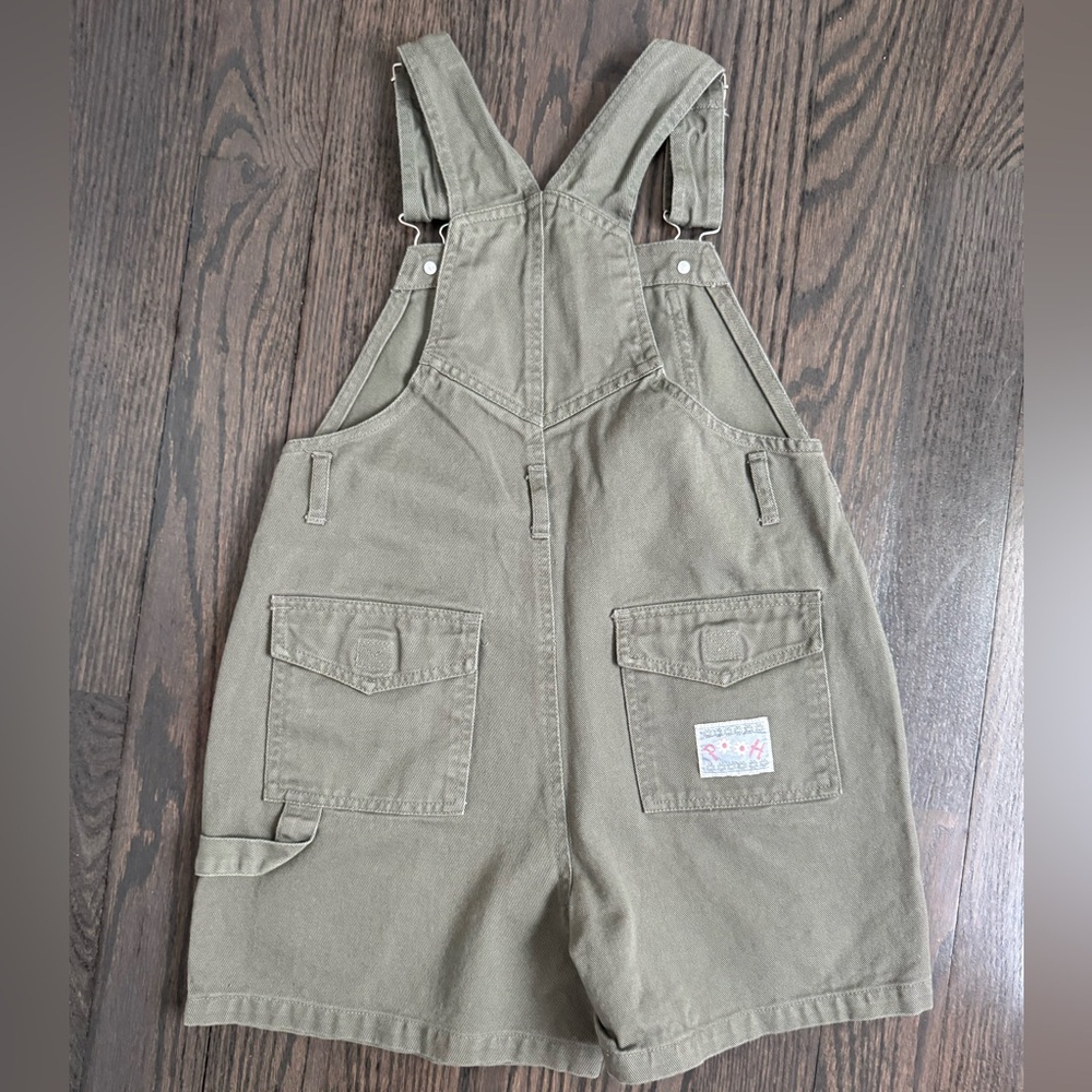 Winnie The Pooh Vintage Green Kids Overalls Size 10/12 - Picture 9 of 12